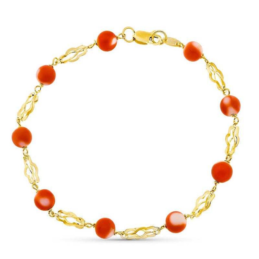 Joyas De Oro Joyeria Pepe Lozano Pulsera De Oro 18K Coral