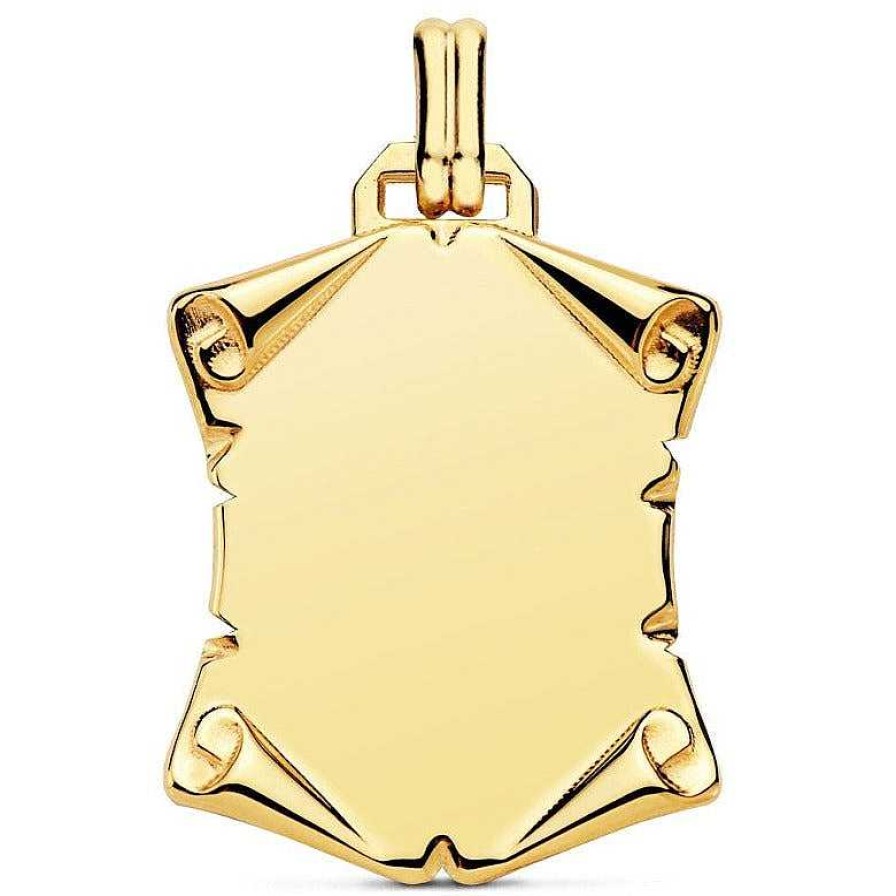 Joyas De Oro Joyeria Pepe Lozano Placa Oro 18K Pergamino