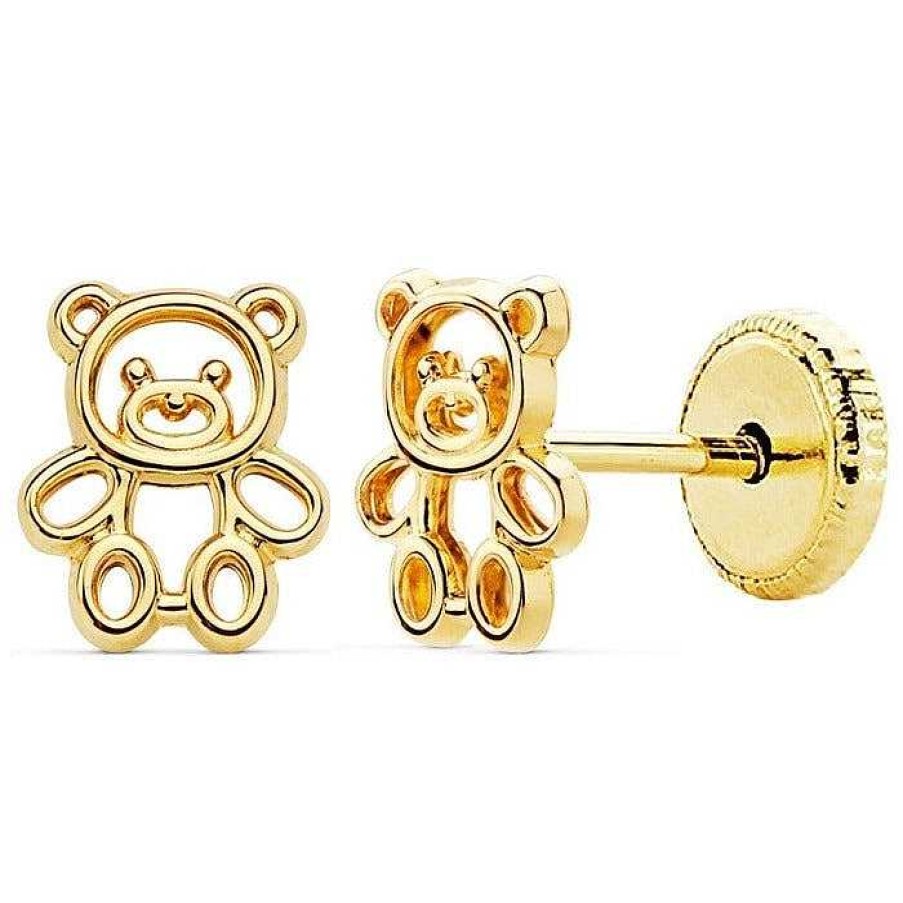 Joyas De Oro Joyeria Pepe Lozano Pendientes Oro Bebe Oso