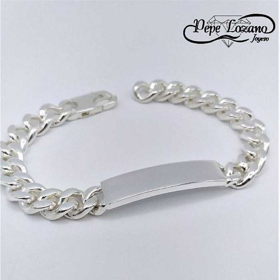 Joyas De Plata Joyeria Pepe Lozano Pulsera Maciza Plata 55Grs.