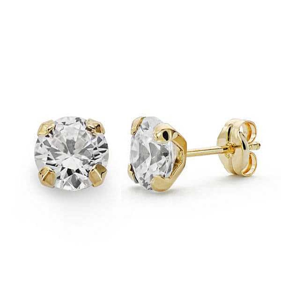 Joyas De Oro Joyeria Pepe Lozano Pendientes Oro 18K Solitario