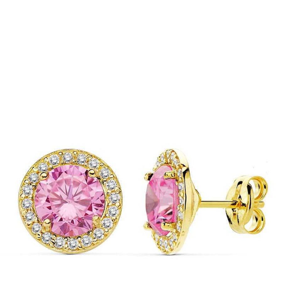 Joyas De Oro Joyeria Pepe Lozano Pendientes Oro Rosa Redondo