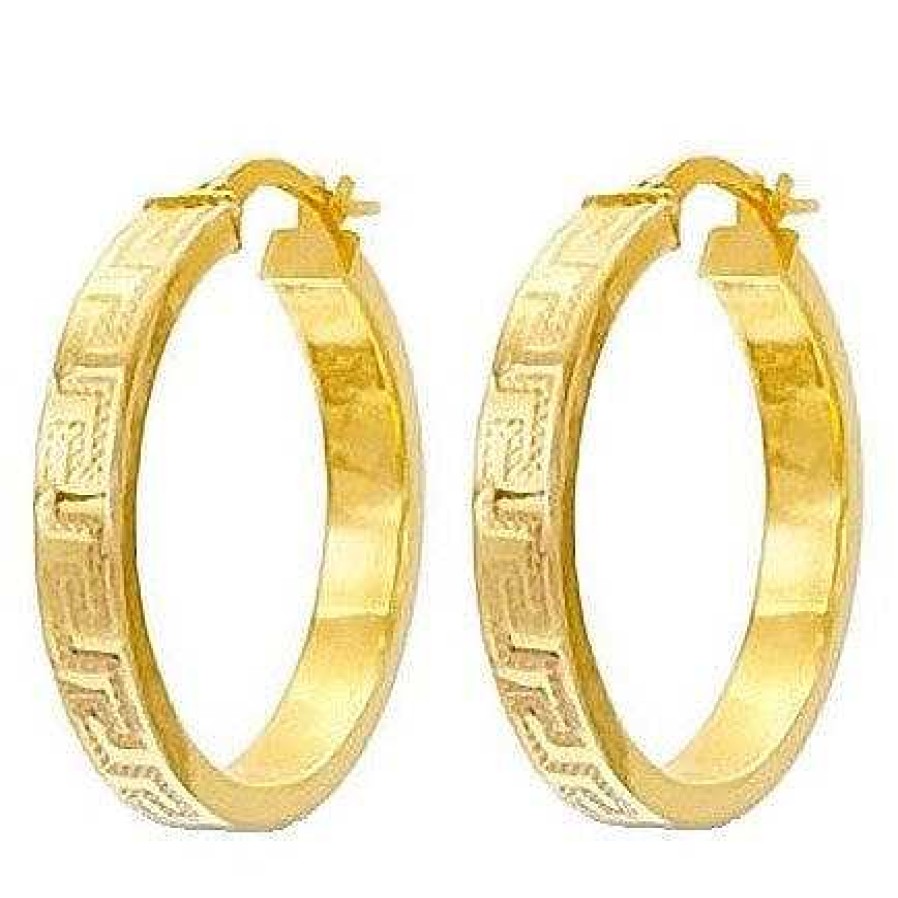 Joyas De Oro Joyeria Pepe Lozano Aros Oro Greca 18K 33 Mm