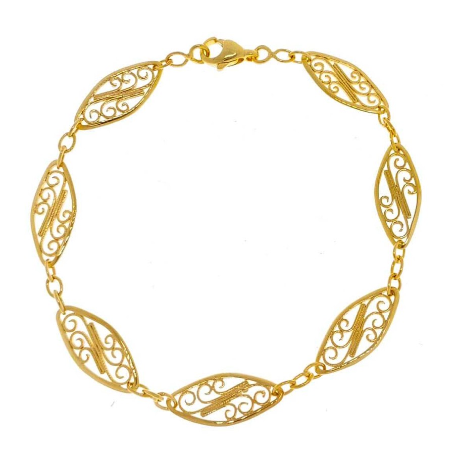 Joyas De Oro Joyeria Pepe Lozano Pulsera 18K Oro Rombos Calados