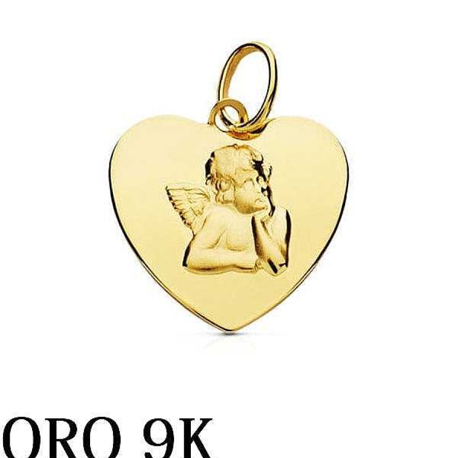 Joyas De Oro Joyeria Pepe Lozano Oro 9K Colgante Ngel Coraz N