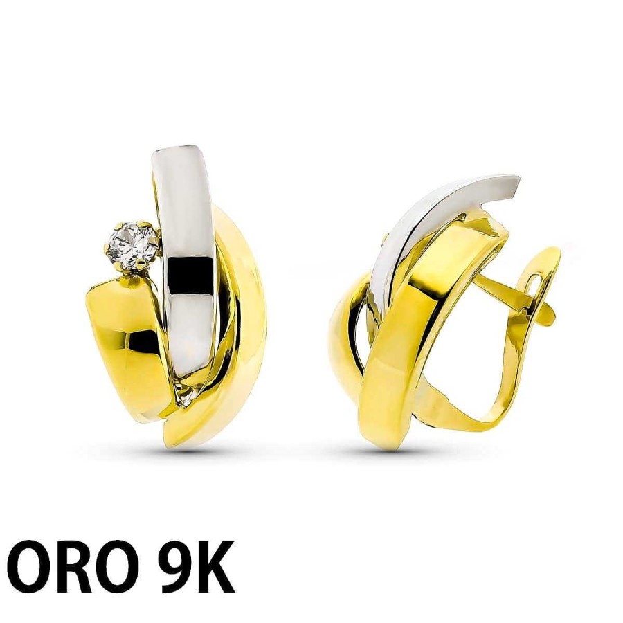 Joyas De Oro Joyeria Pepe Lozano Oro 9K Pendientes Bicolor