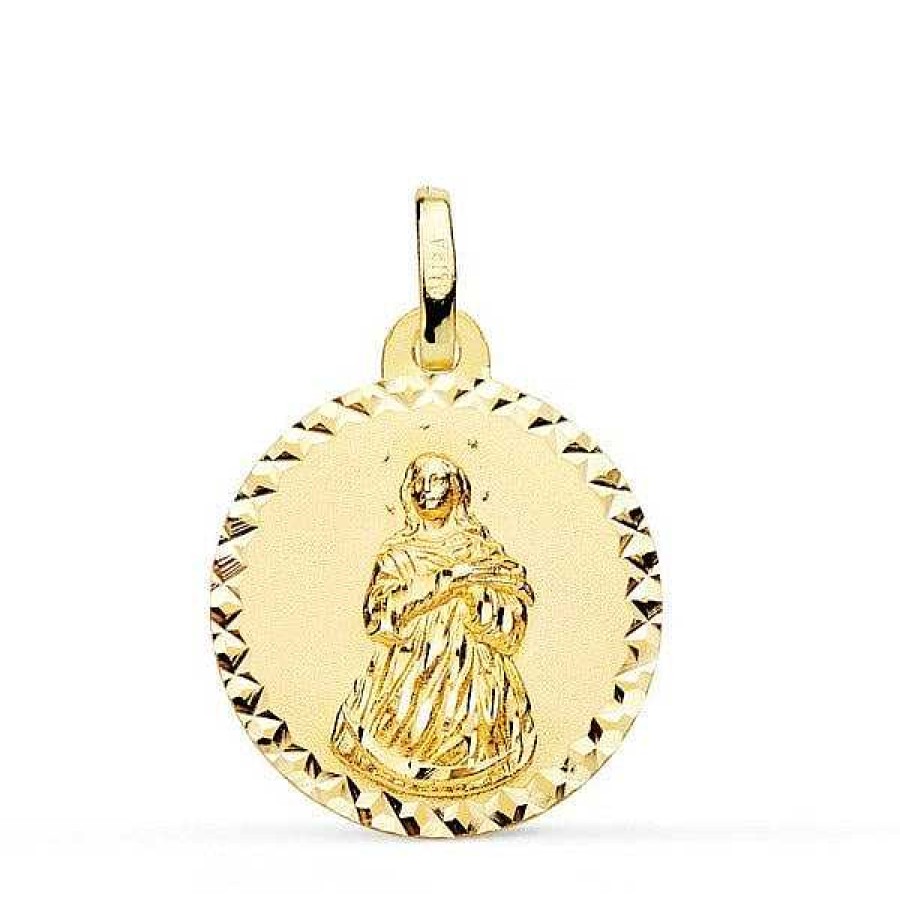 Joyas De Oro Joyeria Pepe Lozano Medalla Virgen Inmaculada Oro 18K 18Mm