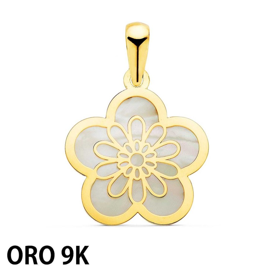 Joyas De Oro Joyeria Pepe Lozano Oro 9K Colgante Flor N Car