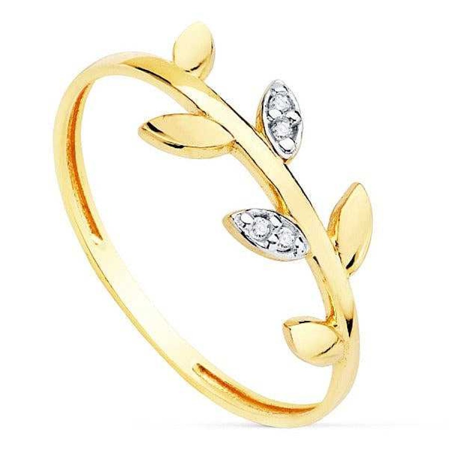 Joyas De Oro Joyeria Pepe Lozano Anillo Oro 18K Hojas