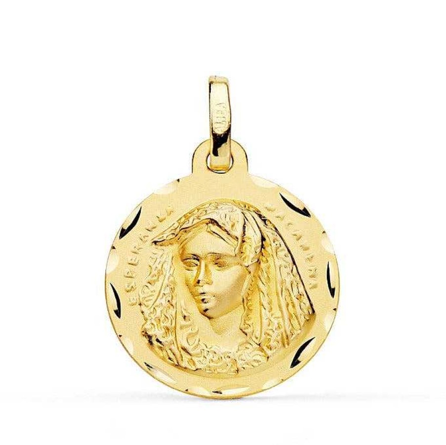 Joyas De Oro Joyeria Pepe Lozano Medalla Virgen Macarena Oro 18K