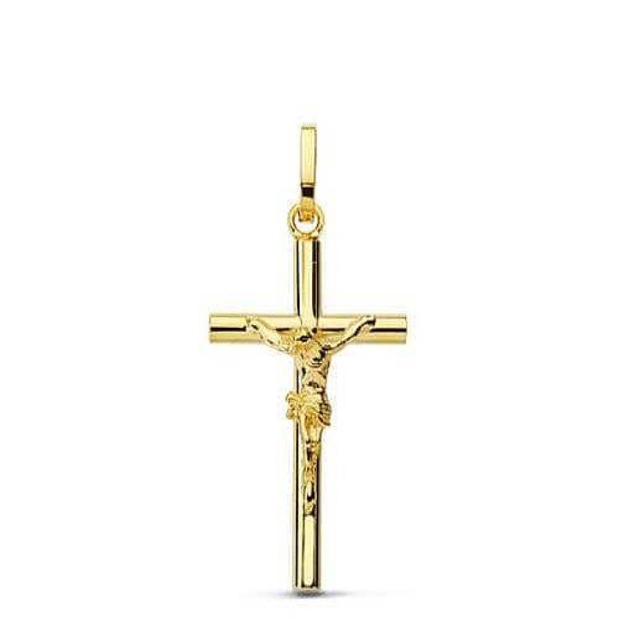 Joyas De Oro Joyeria Pepe Lozano Cruz Cristo Hueca Oro 20Mm