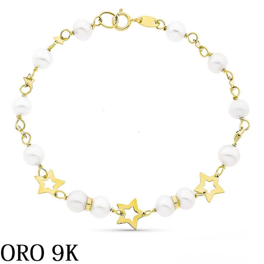 Joyas De Oro Joyeria Pepe Lozano Oro 9K Pulsera Ni A Estrellas