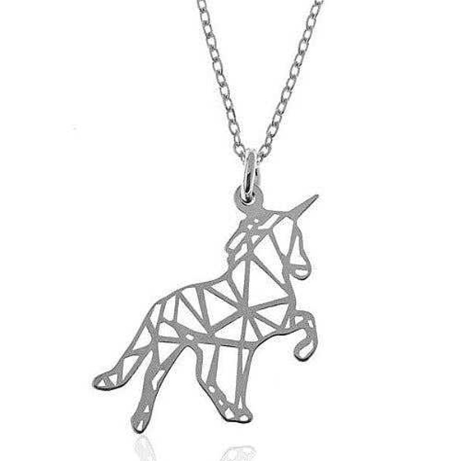 Joyas De Plata Joyeria Pepe Lozano Colgante Plata Unicornio Origami