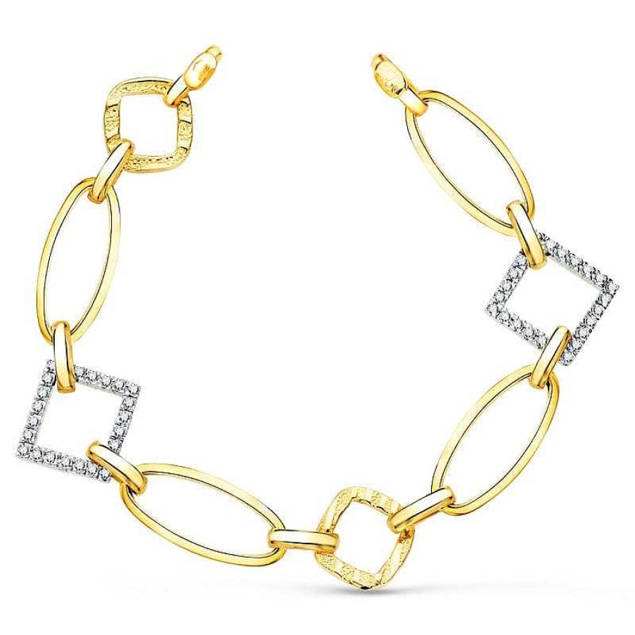 Joyas De Oro Joyeria Pepe Lozano Pulsera Oro Cuadrado