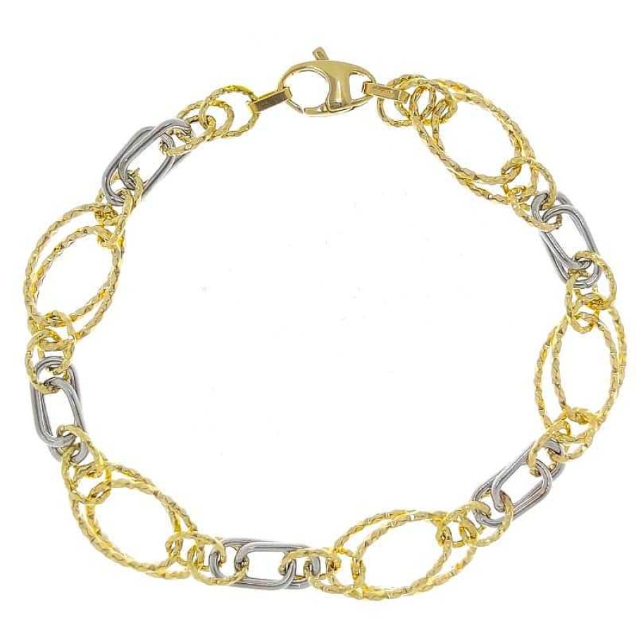 Joyas De Oro Joyeria Pepe Lozano Pulsera Bicolor Oro Doble