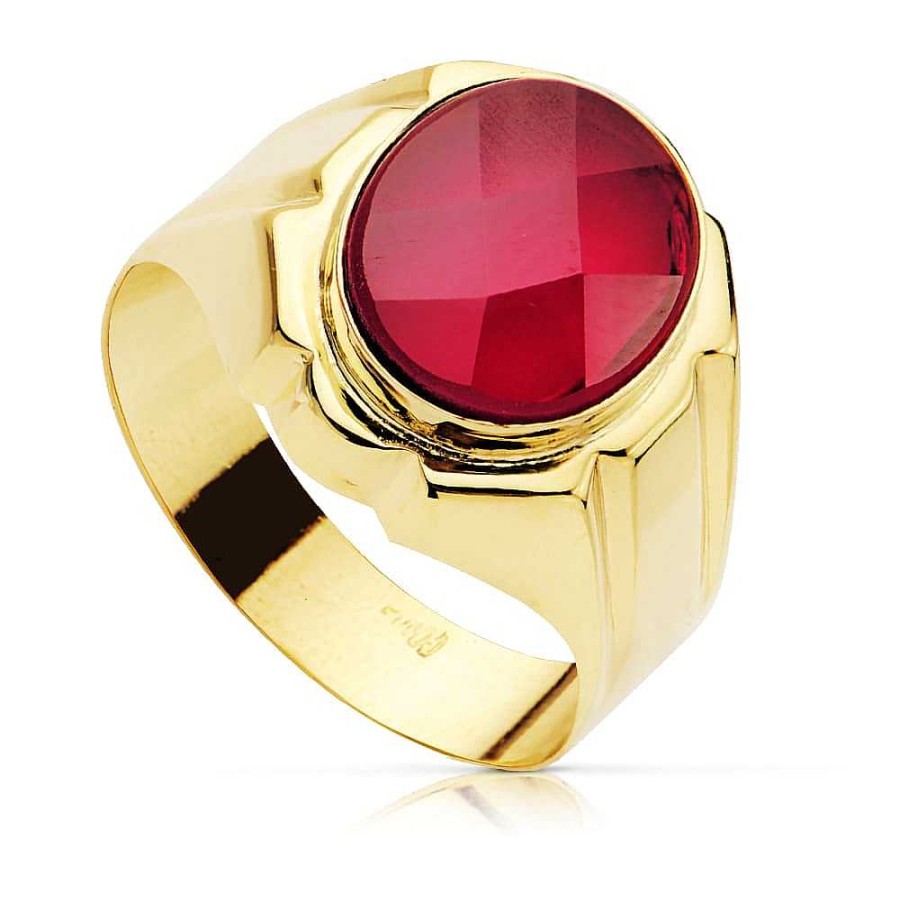 Joyas De Oro Joyeria Pepe Lozano Oro 9K Sello Espinela Rojo