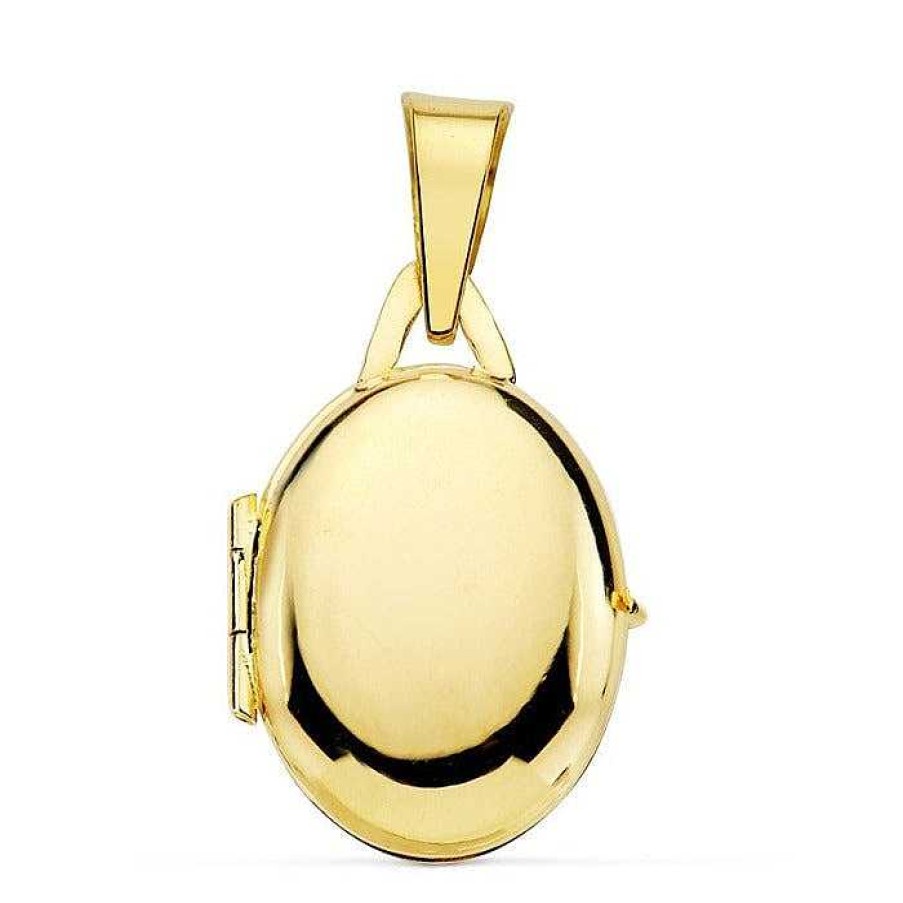 Joyas De Oro Joyeria Pepe Lozano Colgante Oro Guardapelo Ovalado 18Mm