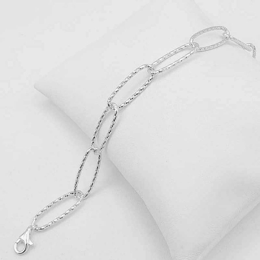 Joyas De Plata Joyeria Pepe Lozano Pulsera Plata Eslabones Martilleada