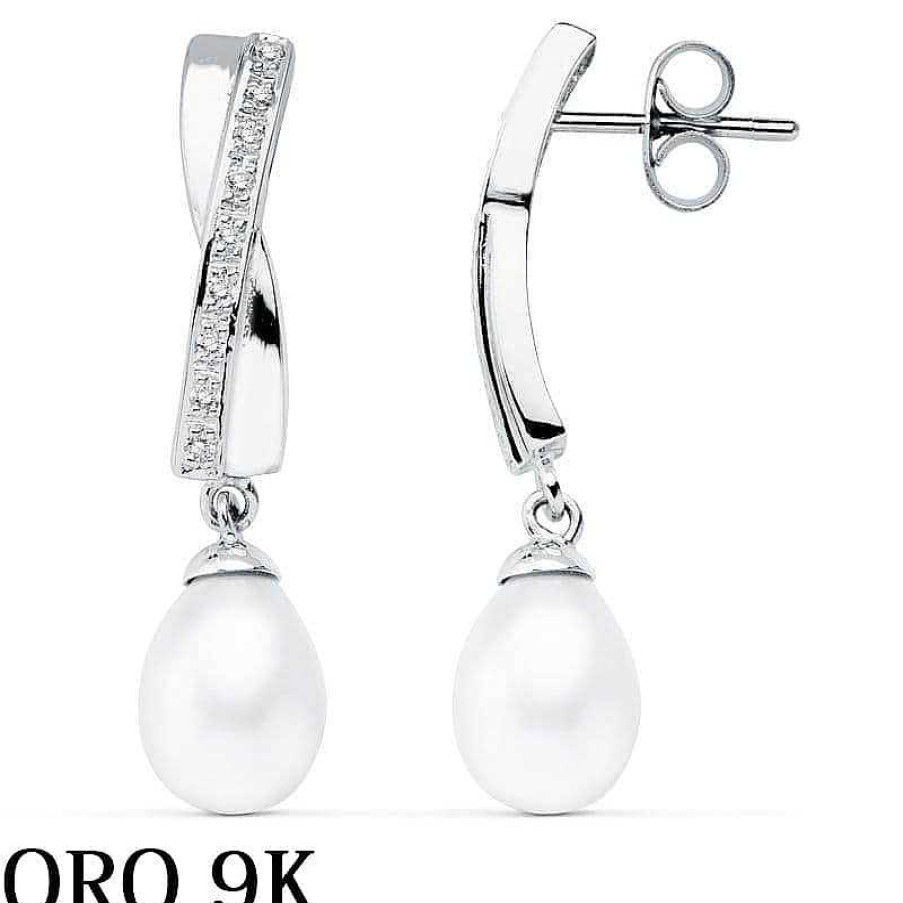 Joyas De Oro Joyeria Pepe Lozano Oro 9K Pendientes Perla