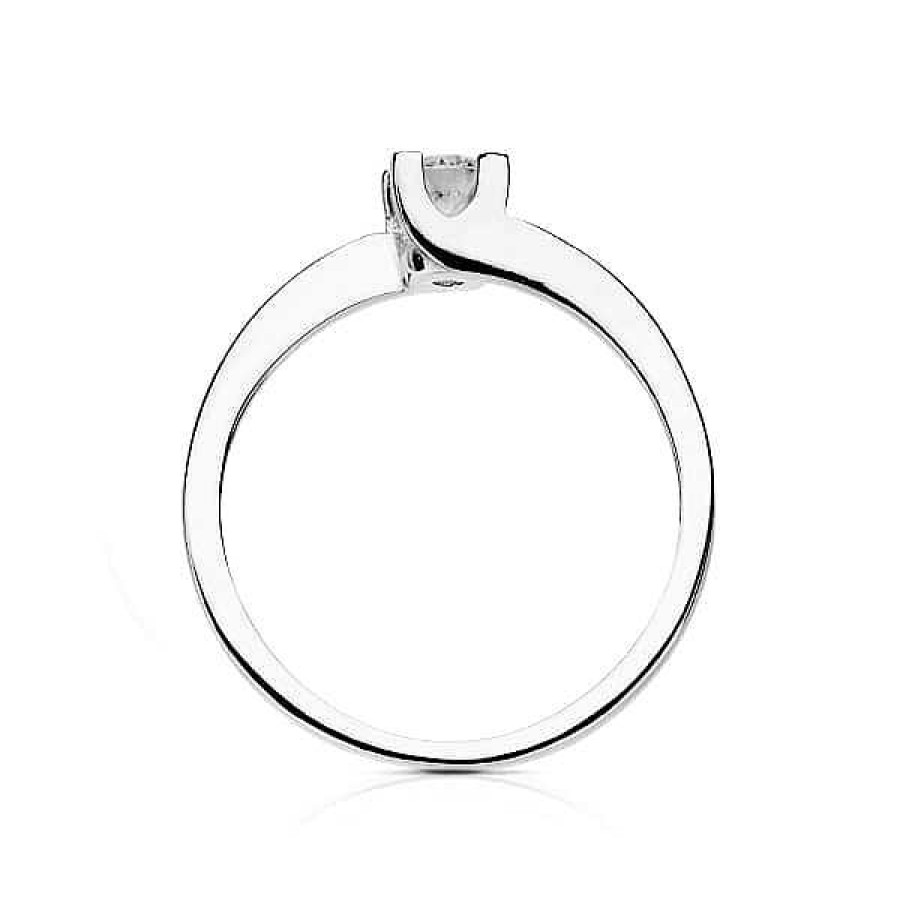 Joyas De Oro Joyeria Pepe Lozano Anillo Oro Blanco Diamante 0,2Ct