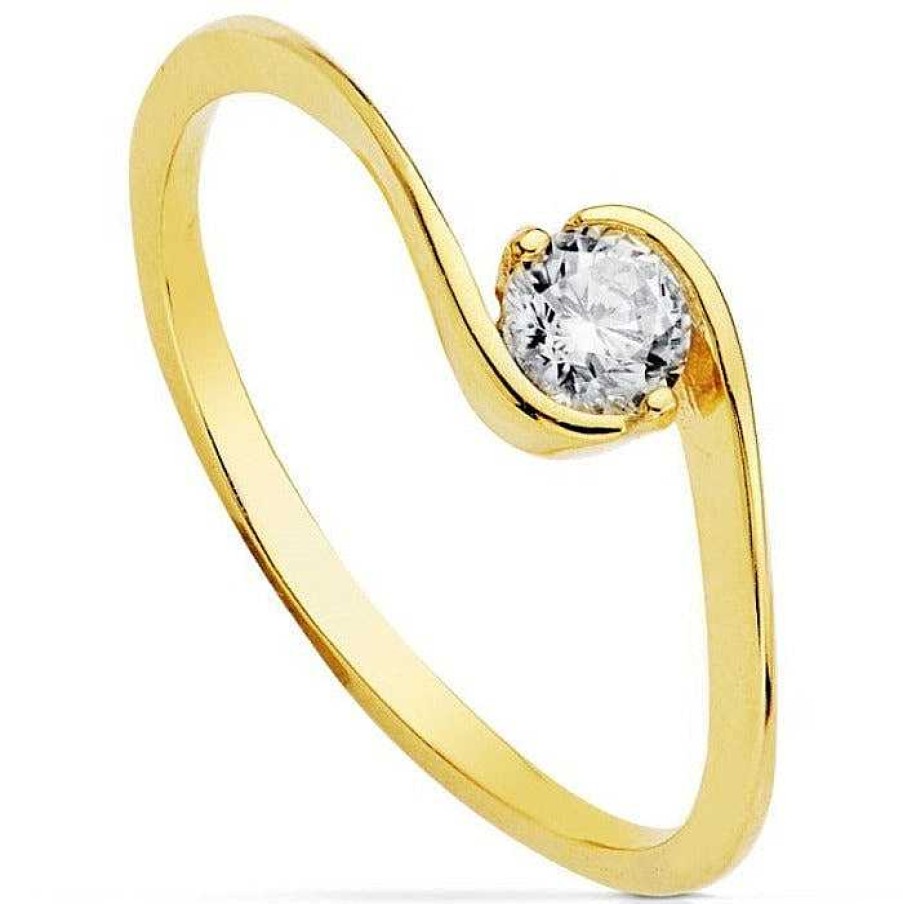 Joyas De Oro Joyeria Pepe Lozano Anillo De Oro 18K Circonita