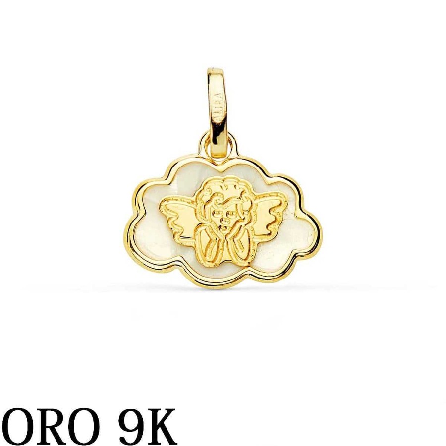 Joyas De Oro Joyeria Pepe Lozano Oro 9K Colgante Ngel Nube