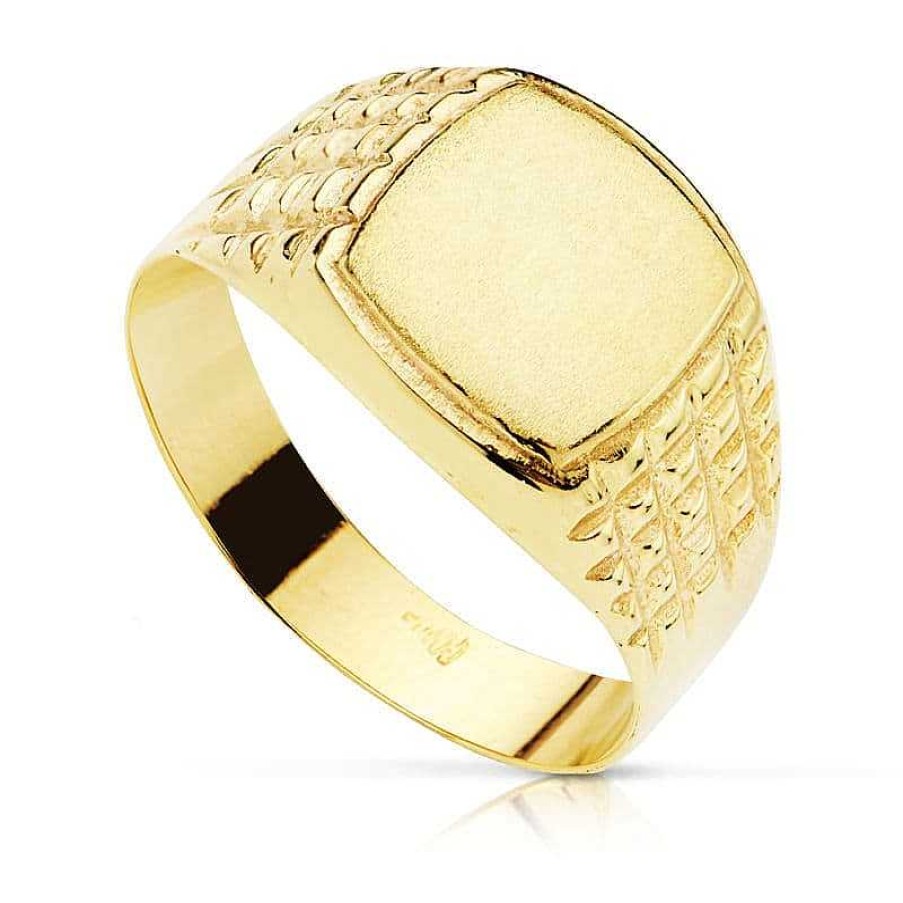 Anillos De Comuni N | Boda Y Comuni N Joyeria Pepe Lozano Sello Oro Cadete 10X9