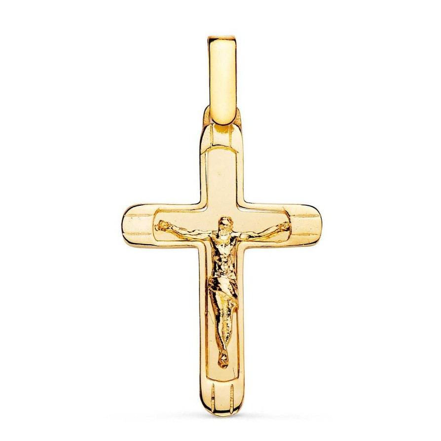 Joyas De Oro Joyeria Pepe Lozano Cruz Cristo Oro 18K Con Bordes