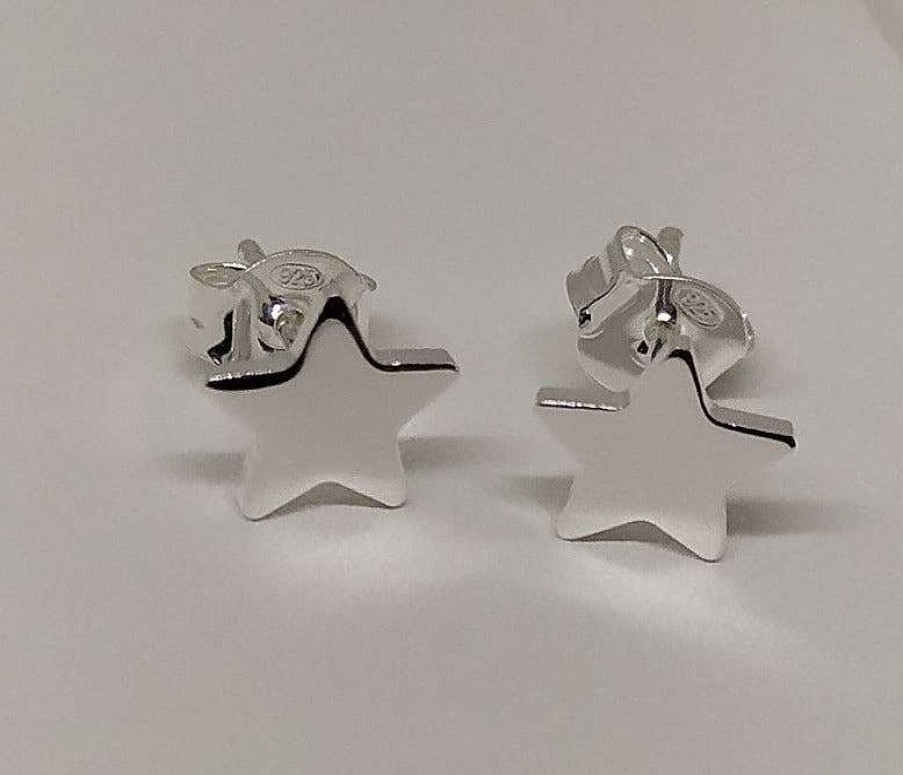 Joyas De Plata Joyeria Pepe Lozano Pendientes Plata Estrellas Lisas