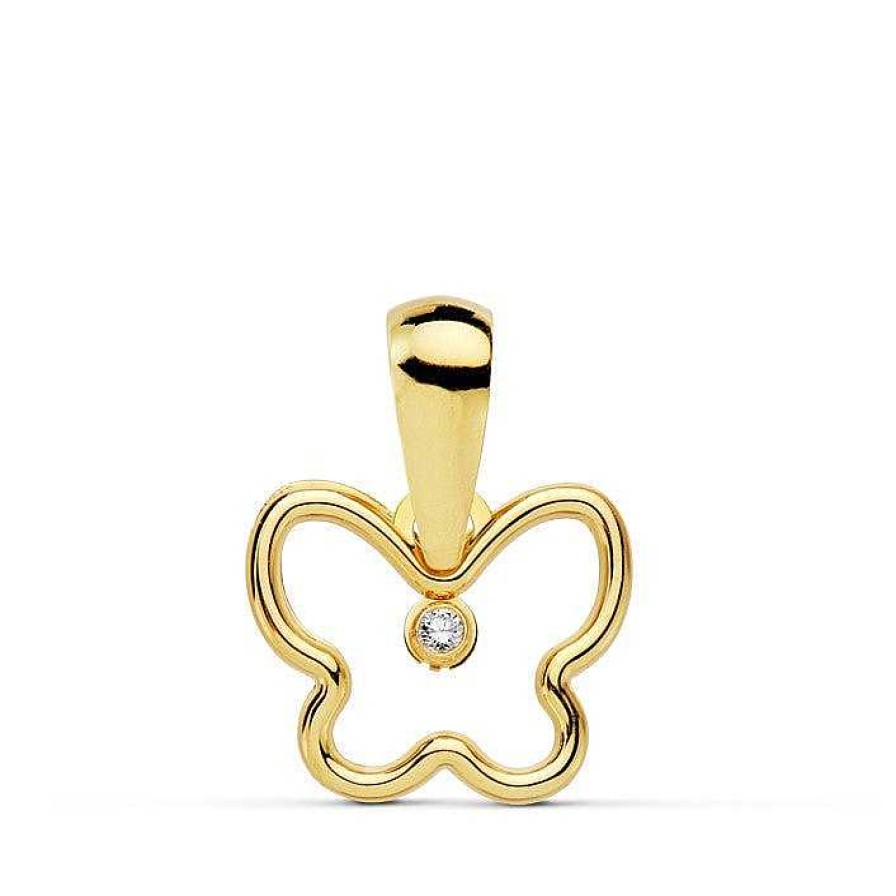 Joyas De Oro Joyeria Pepe Lozano Colgante Oro Mini Mariposa