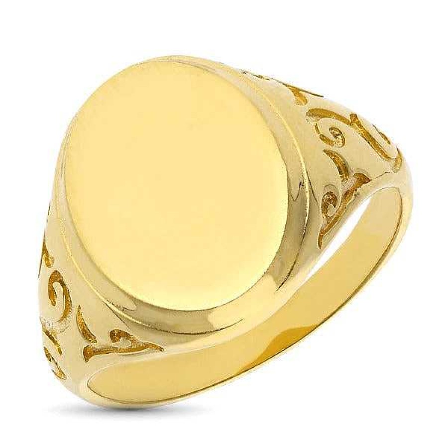 Anillos De Comuni N | Boda Y Comuni N Joyeria Pepe Lozano Sello Oro Cadete Bisel