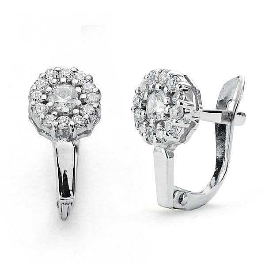 Pendientes De Comuni N | Boda Y Comuni N Joyeria Pepe Lozano Pendientes Oro Blanco Comuni N