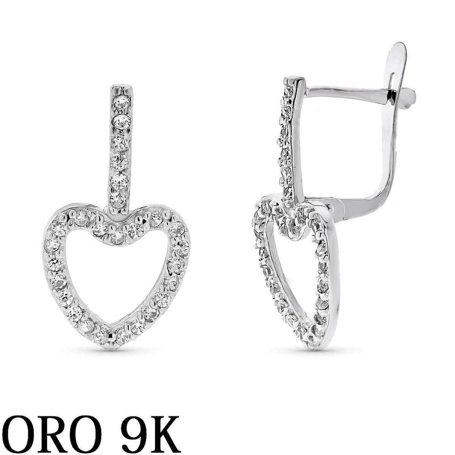 Joyas De Oro Joyeria Pepe Lozano Oro 9K Pendientes Corazones