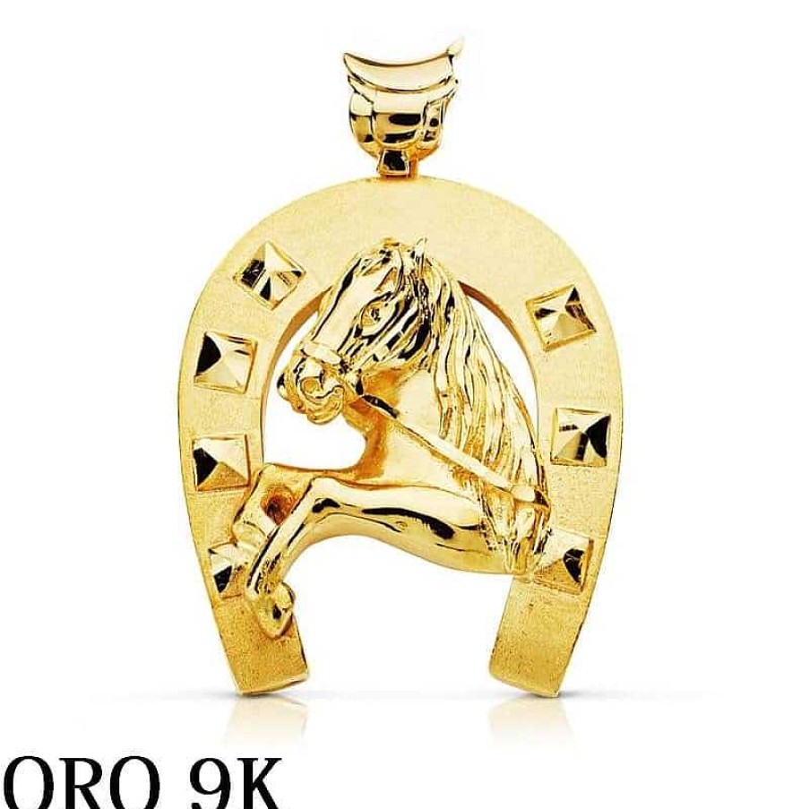 Joyas De Oro Joyeria Pepe Lozano Oro 9K Colgante Caballo Herradura