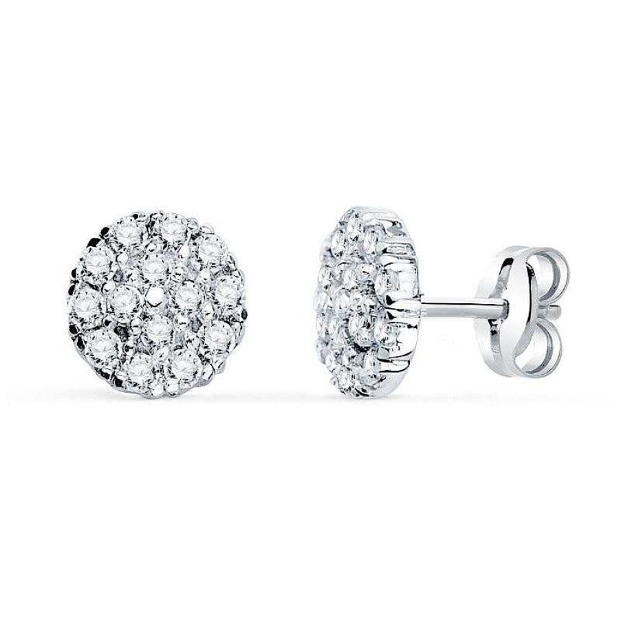 Pendientes De Comuni N | Boda Y Comuni N Joyeria Pepe Lozano Pendientes Oro Blanco Roset N