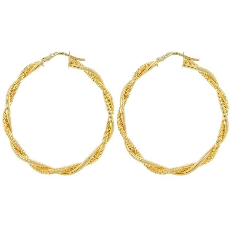 Joyas De Oro Joyeria Pepe Lozano Aros Oro 18K Enroscados 3X35Mm