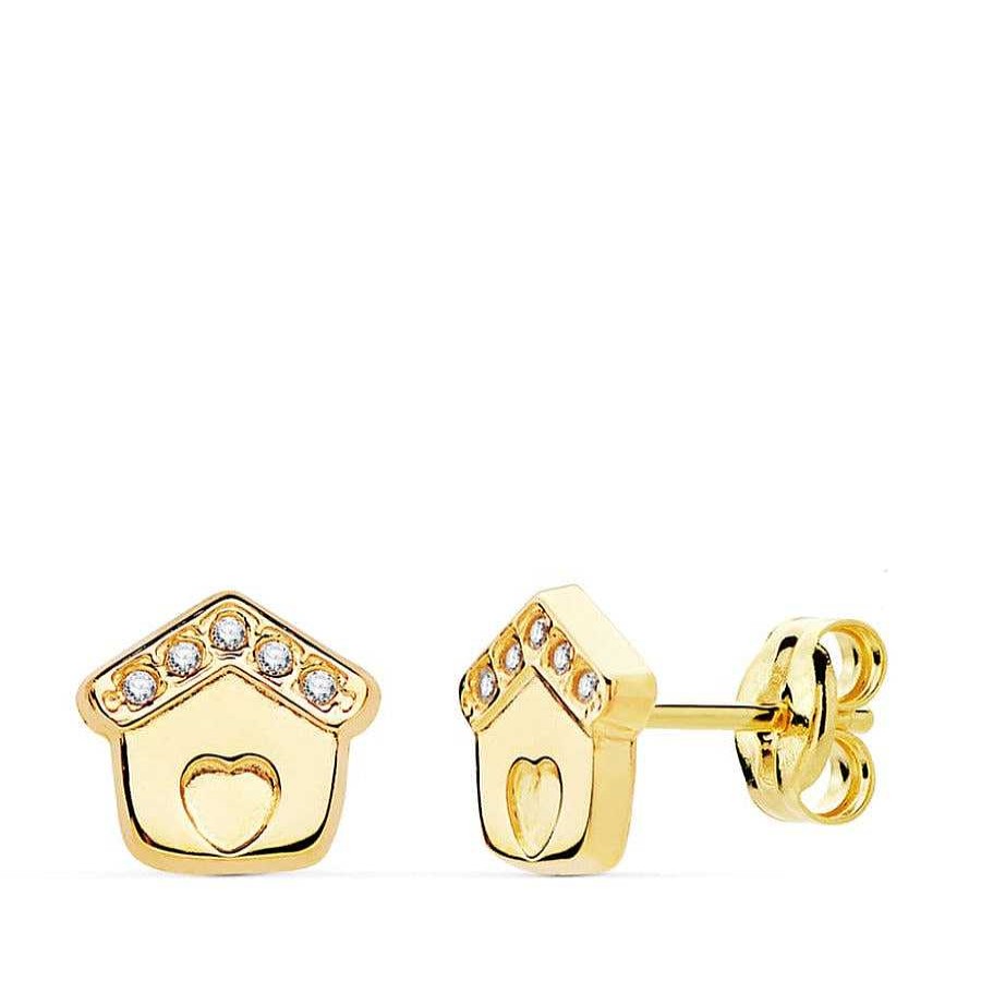 Joyas De Oro Joyeria Pepe Lozano Pendientes Oro 18K Casita