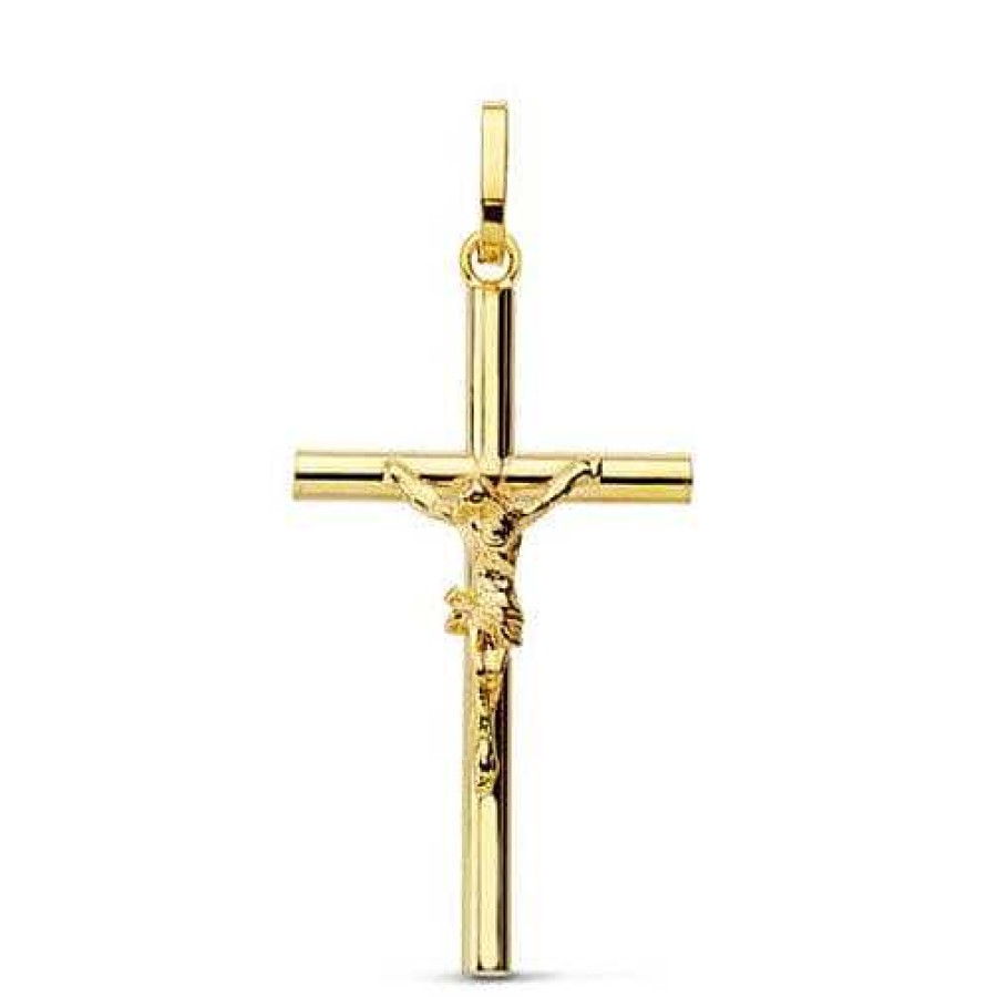 Joyas De Oro Joyeria Pepe Lozano Cruz Cristo Hueca Oro 23Mm